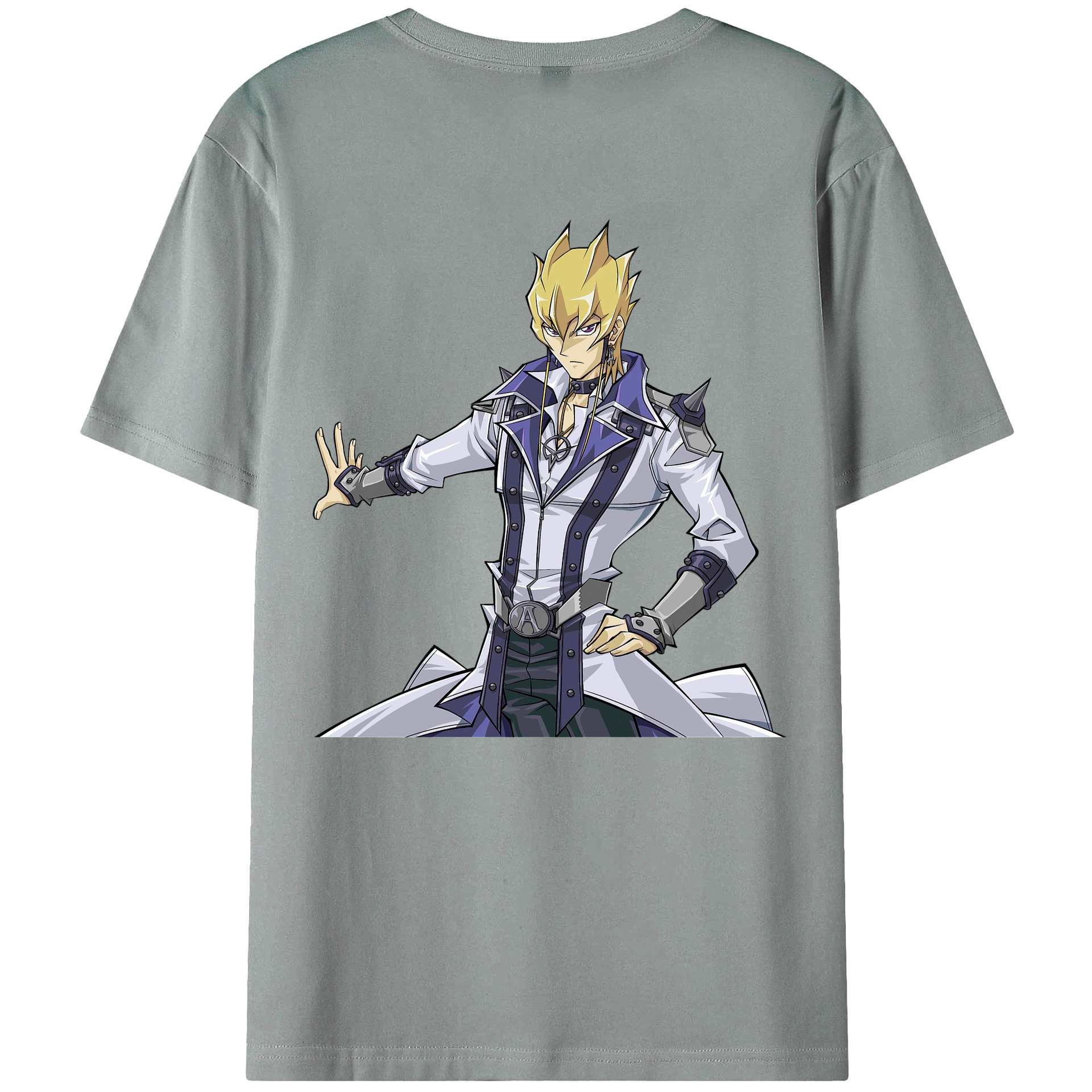 （画像用） 遊☆戯☆王 Yu-Gi-Oh! 綿100％ メンズ半袖Tシャツ（バックプリント） 通気性
